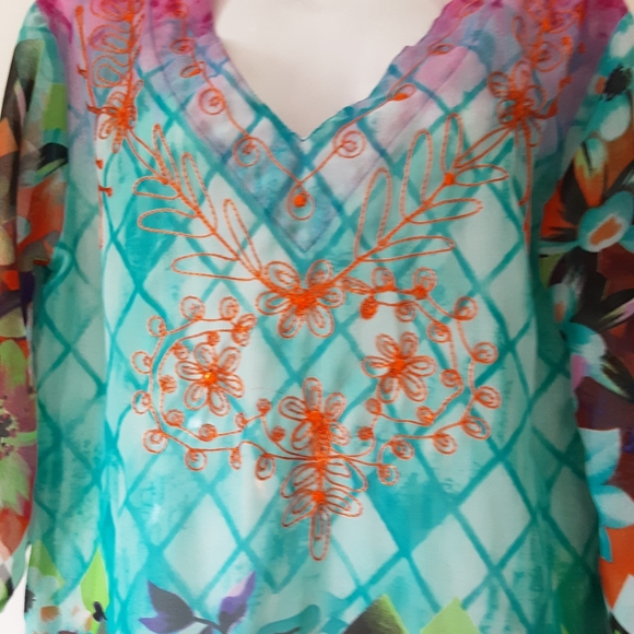 Rima Colourful Swim Cover-Up - Picture 3 of 8